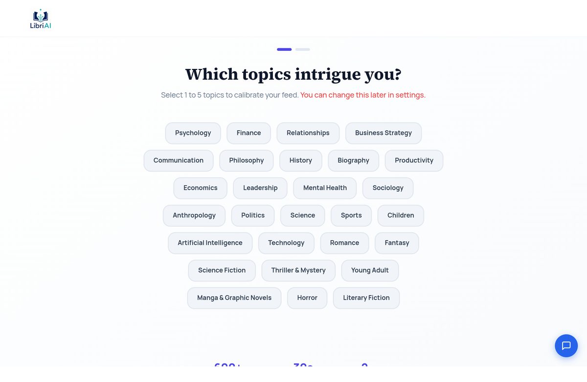Libri AI website screenshot