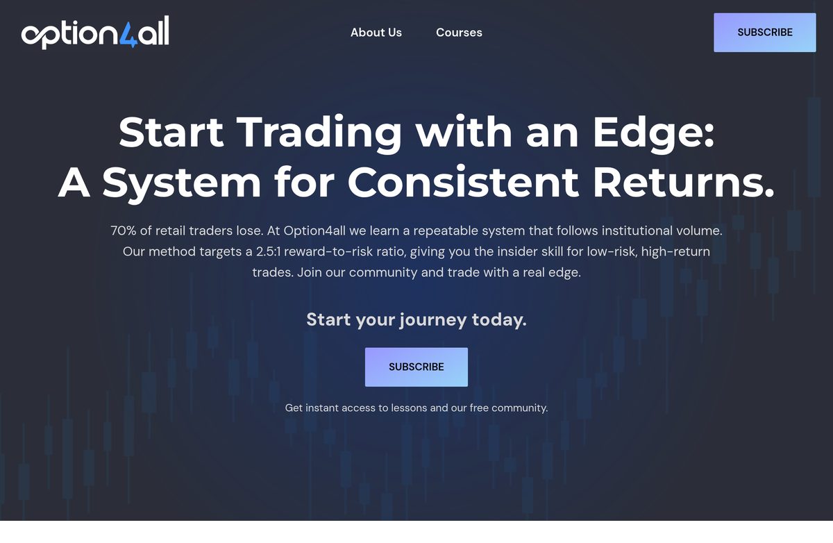 Option4All website screenshot